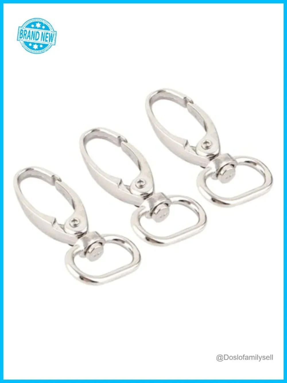 Metal Swivel Lanyard Snap Hook Lobster Claw Clasp Clips 10 Pcs